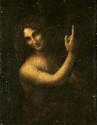 Leonardo  Da Vinci John the Baptist USA oil painting artist